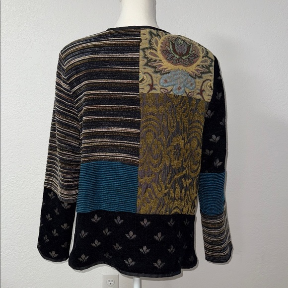 ALEX KIM Women's Multicolor Patchwork Jacket - Picture 2 of 9